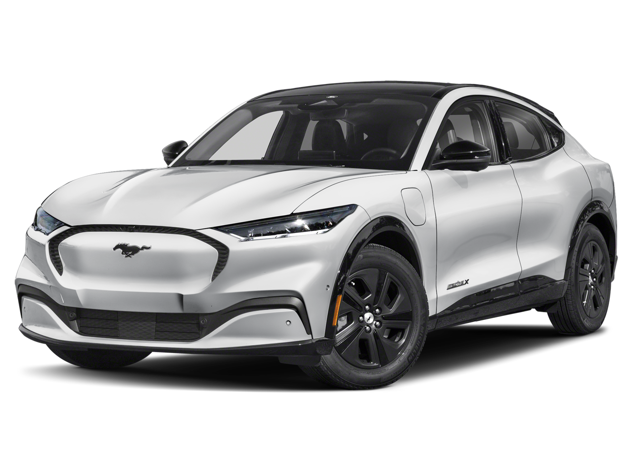 2021 Ford Mustang Mach-E Select RWD in Gray Metallic — front three-quarter view