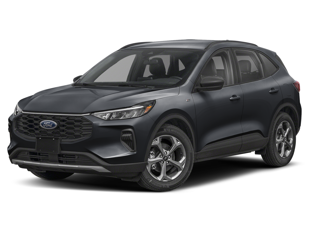 2025 Ford Escape ST-Line FWD in Black Metallic — front three-quarter view