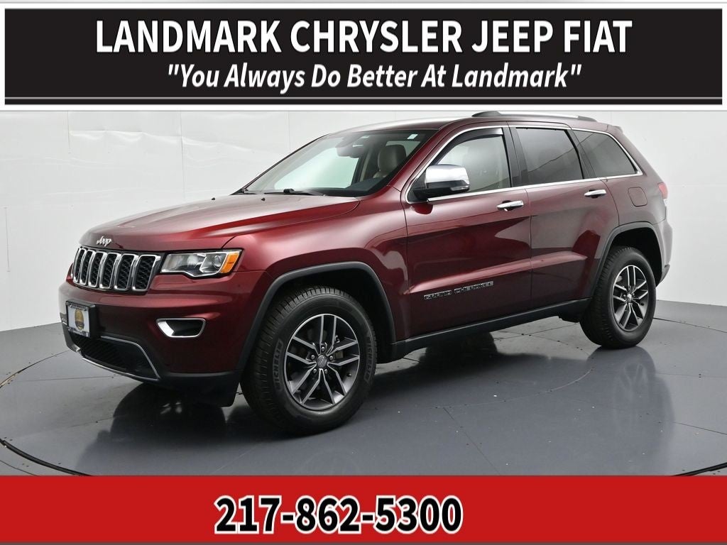 2017 Jeep Grand Cherokee Limited in Velvet — front three-quarter view