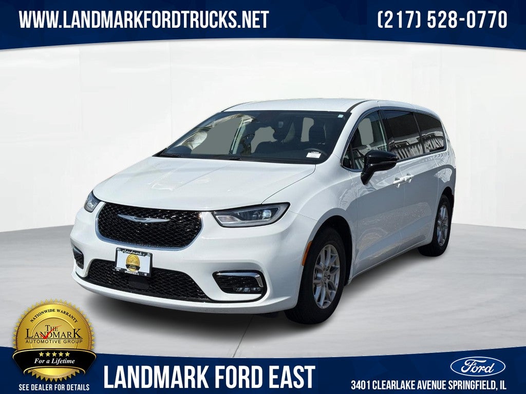 2024 Chrysler Pacifica Touring L FWD in Bright White Clearcoat — front three-quarter view