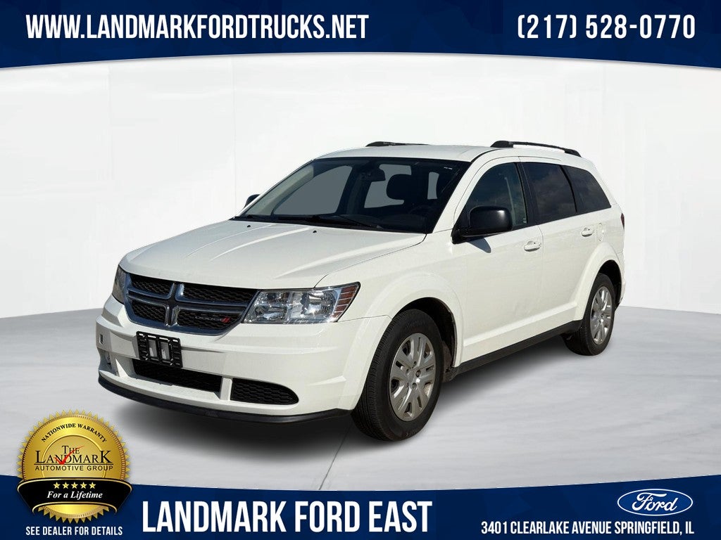 2019 Dodge Journey SE Value Pkg FWD in Vice White — front three-quarter view