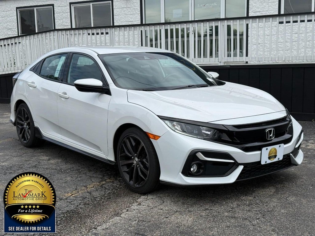 2021 Honda Civic Hatchback — rear three-quarter view