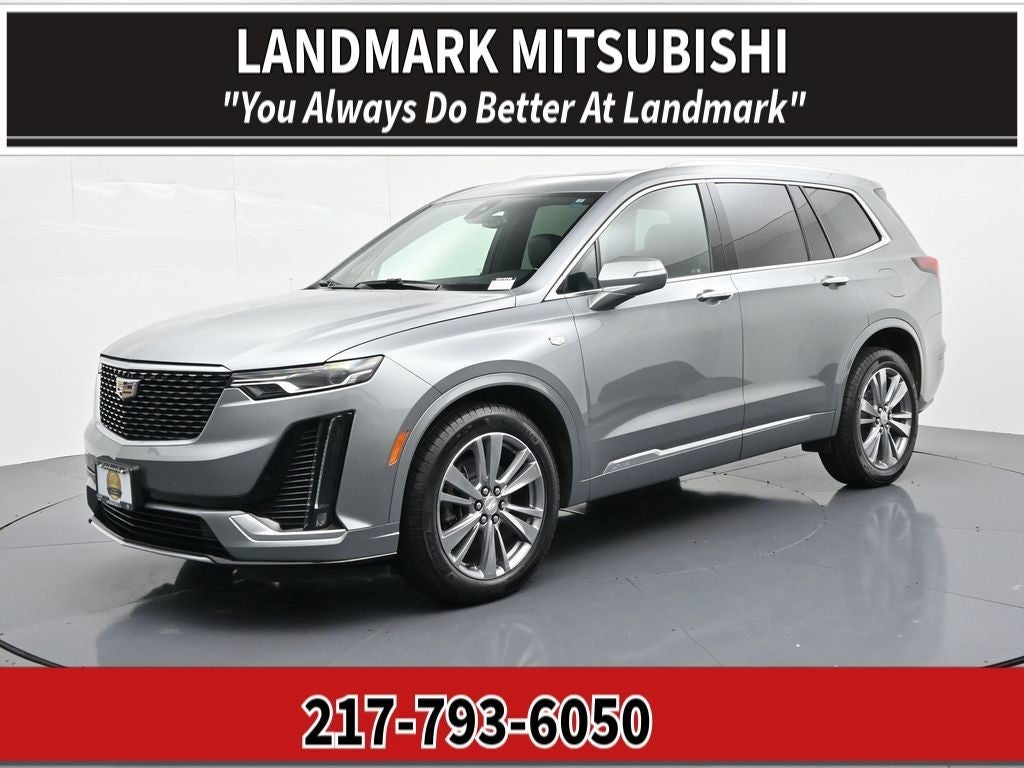 2023 Cadillac XT6 AWD 4dr Premium Luxury in Silver Metallic — front three-quarter view