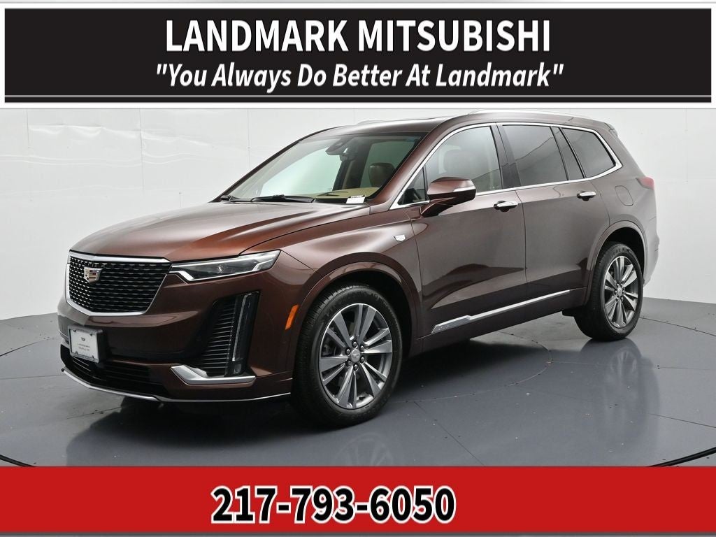 2022 Cadillac XT6 AWD 4dr Premium Luxury in Rosewood — front three-quarter view
