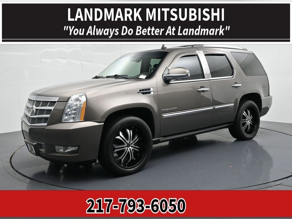 2013 Cadillac Escalade AWD 4dr Platinum Edition in Mocha Steel Metallic — front three-quarter view