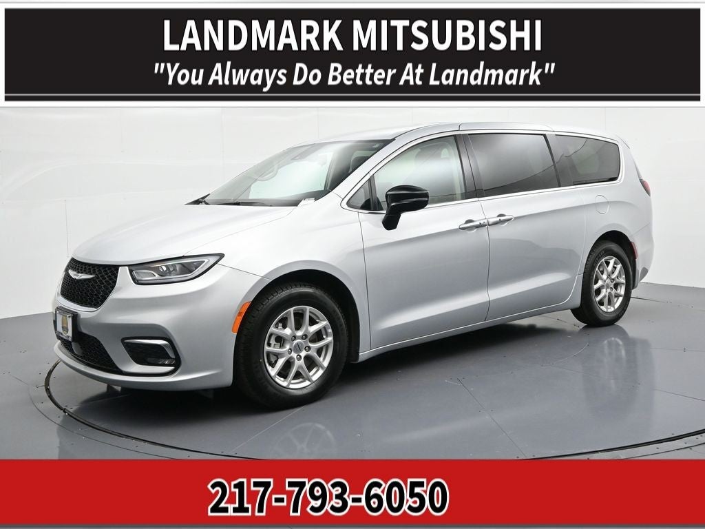 2024 Chrysler Pacifica Touring L FWD in Silver Mist Clearcoat — front three-quarter view