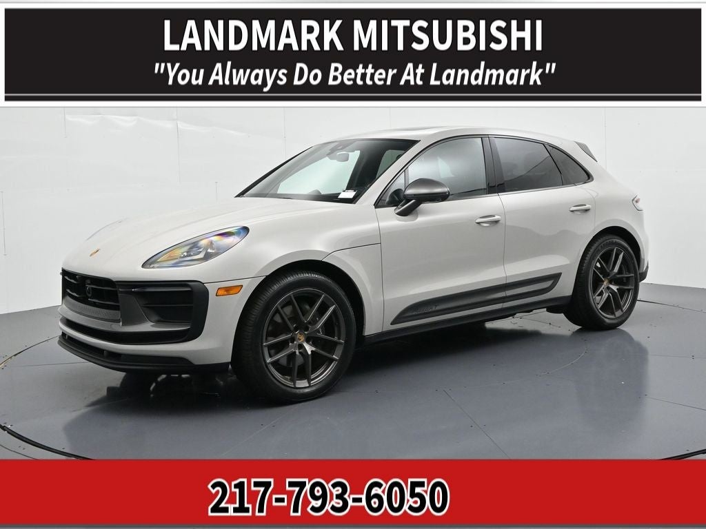 2023 Porsche Macan T AWD in Chalk — front three-quarter view