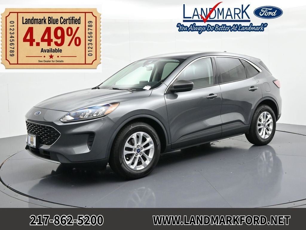 2022 Ford Escape SE FWD in Gray Metallic — front three-quarter view