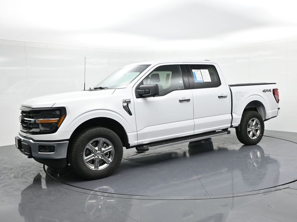 2024 Ford F-150 XLT in Oxford White — front three-quarter view
