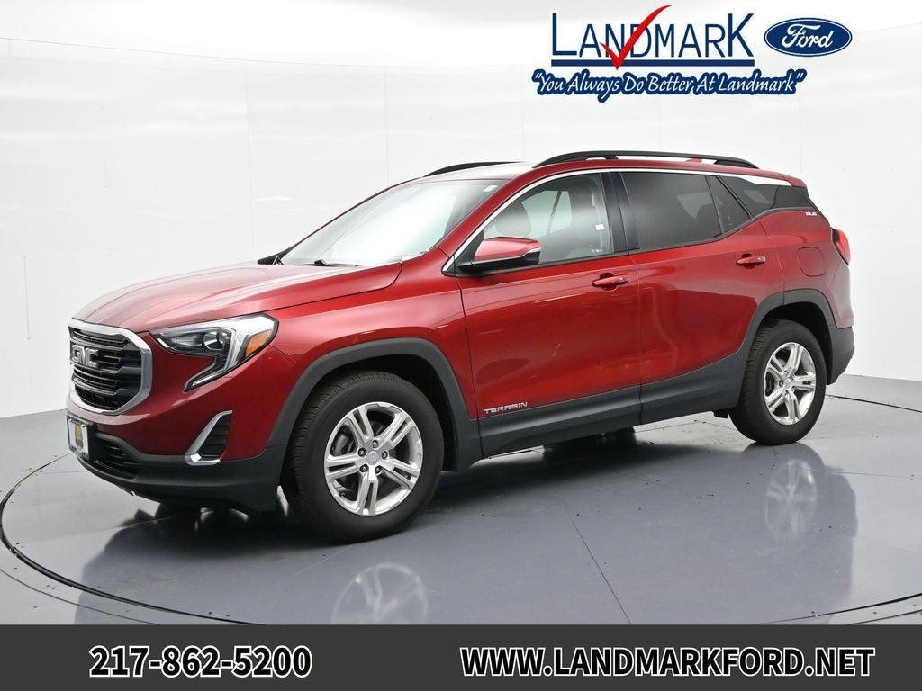2018 GMC Terrain FWD 4dr SLE in Quartz — front three-quarter view