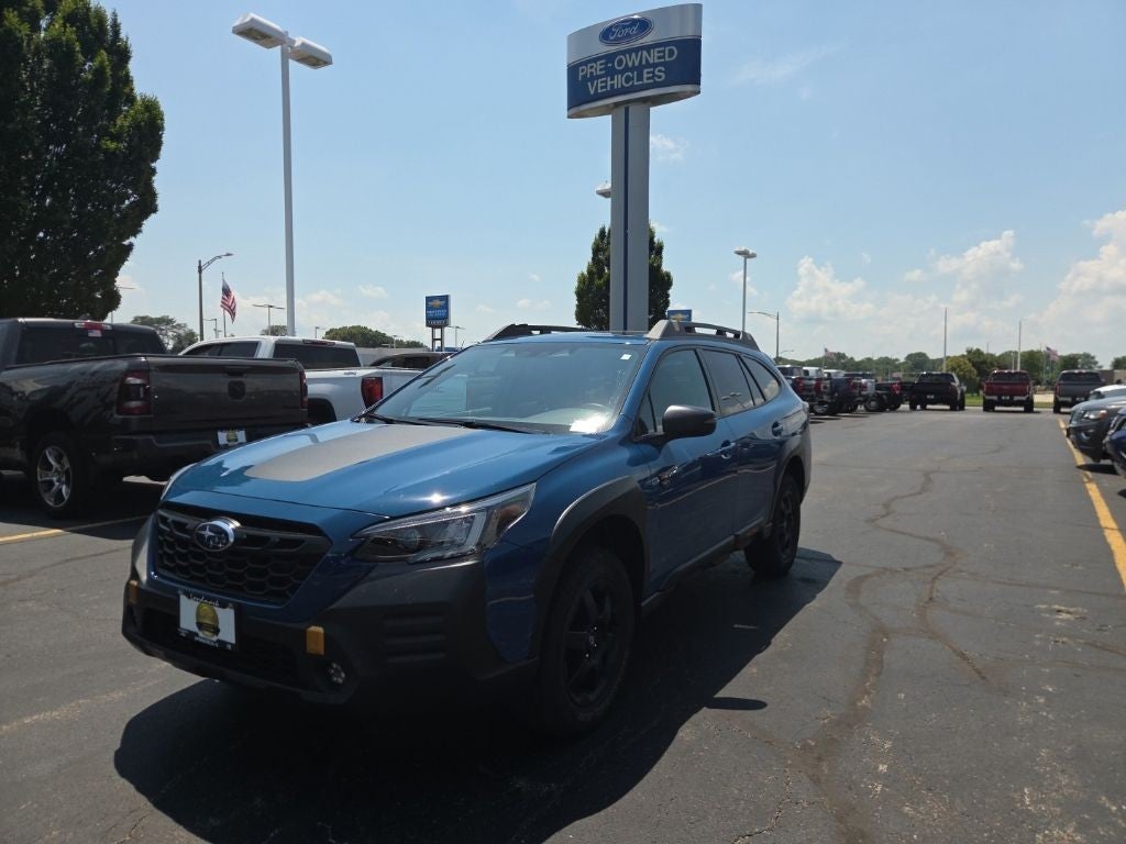 2023 Subaru Outback Wilderness CVT in Blue — front three-quarter view