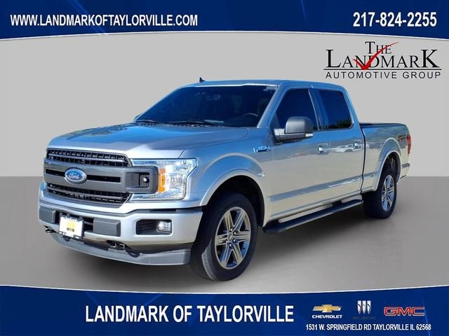2020 Ford F-150 XL in Iconic Silver — front three-quarter view