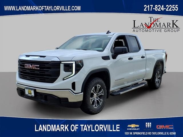 2024 GMC Sierra 1500 Pro in Summit White — front three-quarter view