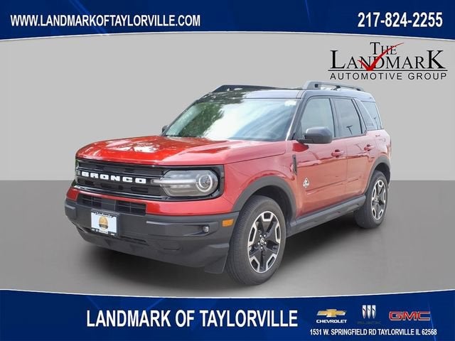 2024 Ford Bronco Sport Outer Banks in Burnt Orange — front three-quarter view