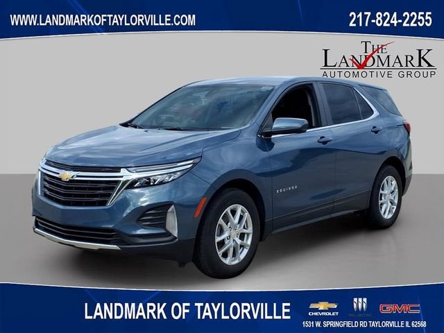 2024 Chevrolet Equinox LT in Lakeshore Blue Metallic — front three-quarter view