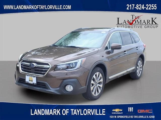 2019 Subaru Outback Touring in Cinnamon Brown — front three-quarter view