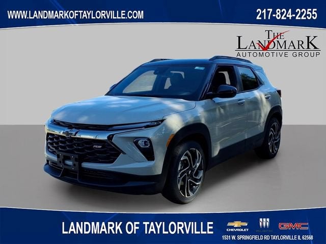 2026 Chevrolet Trailblazer RS in White Sands — front three-quarter view